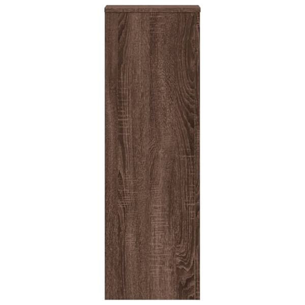 vidaXL Växtställ 2 st brun ek 33x33x100 cm konstruerat trä