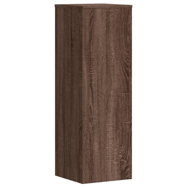 vidaXL Växtställ 2 st brun ek 33x33x100 cm konstruerat trä
