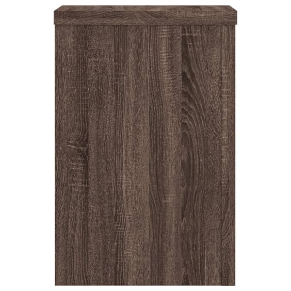 vidaXL Växtställ 2 st brun ek 25x25x35 cm konstruerat trä