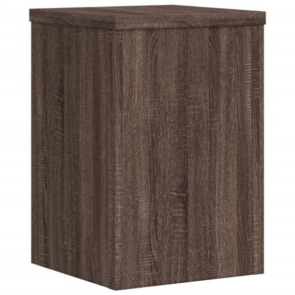 vidaXL Växtställ 2 st brun ek 25x25x35 cm konstruerat trä