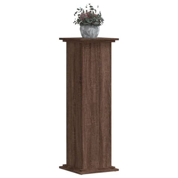 vidaXL plantestativ 33x33x100 cm konstrueret træ brun egetræsfarve