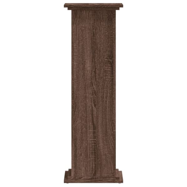 vidaXL plantestativ 33x33x100 cm konstrueret træ brun egetræsfarve
