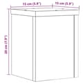 Miniatyrbillede 11 af 11: vidaXL plantestativer 2 stk. 15x15x20 cm konstrueret træ hid