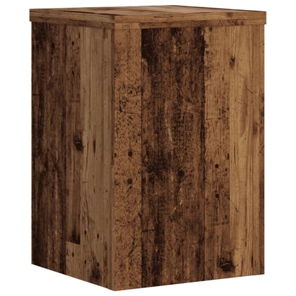 vidaXL plantestativer 2 stk. 20x20x30 cm konstrueret træ antikt træ