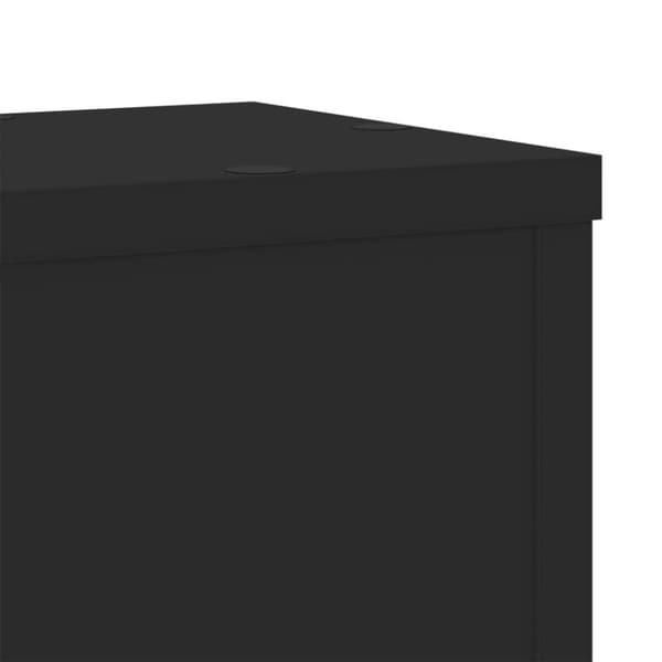 vidaXL Plantestativer 2 stk. 17x17x60 cm konstrueret træ sort