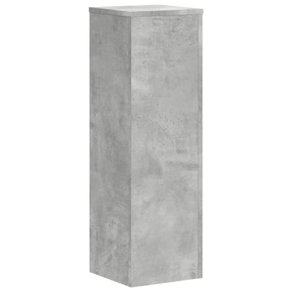 vidaXL Plantestativer 2 stk betonggrå 25x25x80 cm konstruert tre