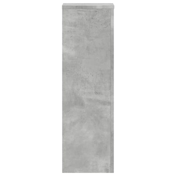 vidaXL Plantestativer 2 stk betonggrå 25x25x80 cm konstruert tre