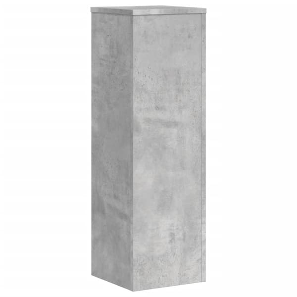 vidaXL Plantestativer 2 stk betonggrå 25x25x80 cm konstruert tre