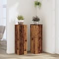 Miniatyrbilde 2 av 11: vidaXL Plantestativer 2 stk gammelt tre 25x25x80 cm konstruert tre