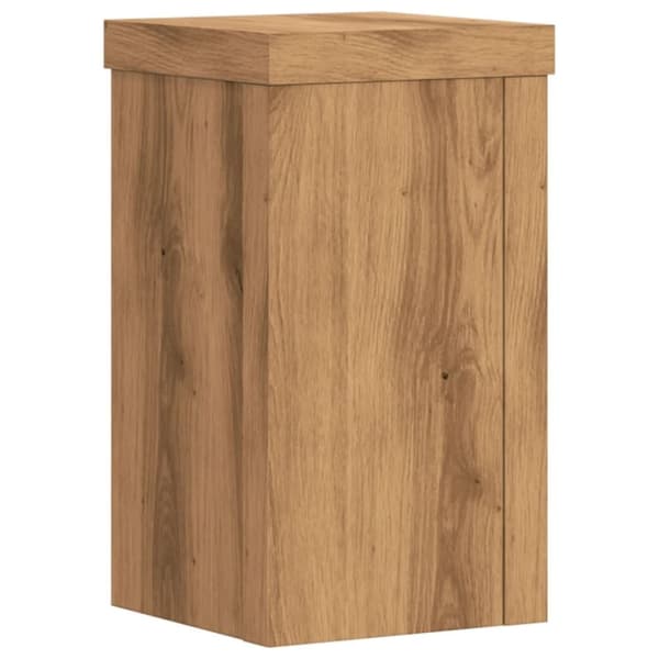 vidaXL Plantestativer 2 stk artisan eik 10x10x18 cm konstruert tre