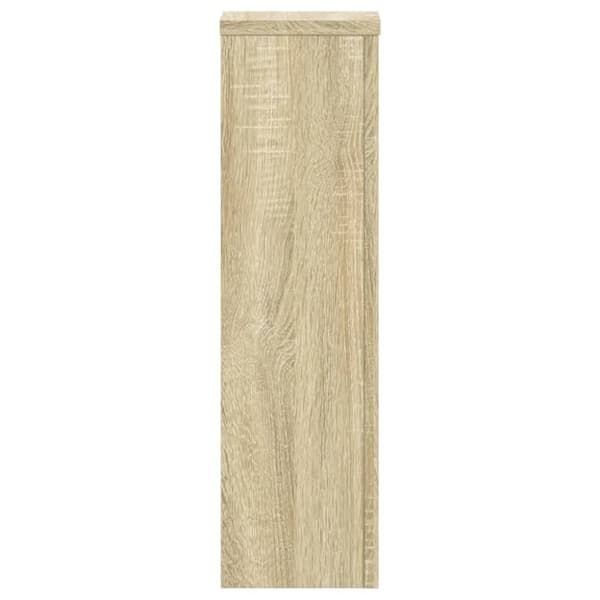 vidaXL Växtställ 2 st sonoma ek 17x17x60 cm konstruerat trä