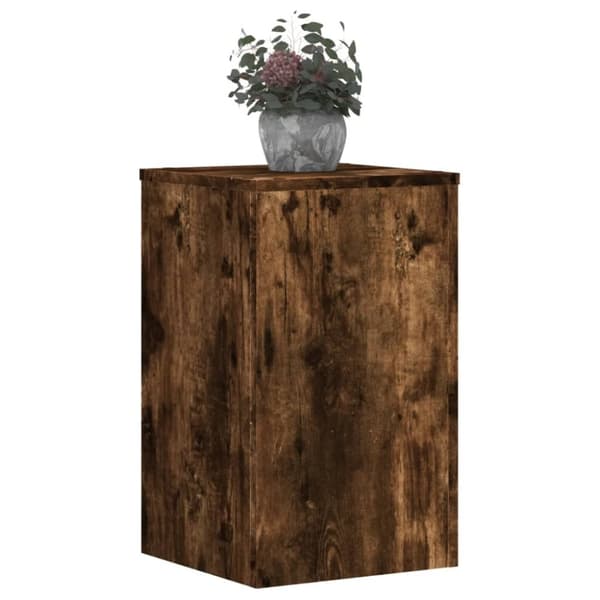 vidaXL plantestativer 2 stk. 30x30x50 cm konstrueret træ røget eg