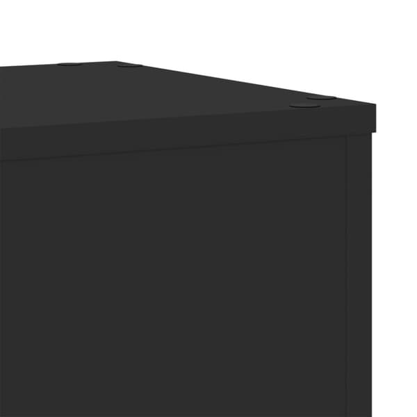vidaXL Växtställ 2 st svart 30x30x70 cm konstruerat trä