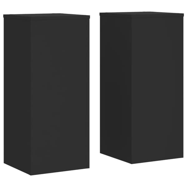 vidaXL Plantestativer 2 stk svart 30x30x70 cm konstruert tre