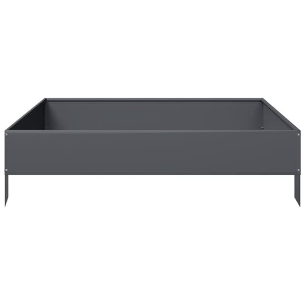 vidaXL Høybed antrasitt 100x100x26 cm stål