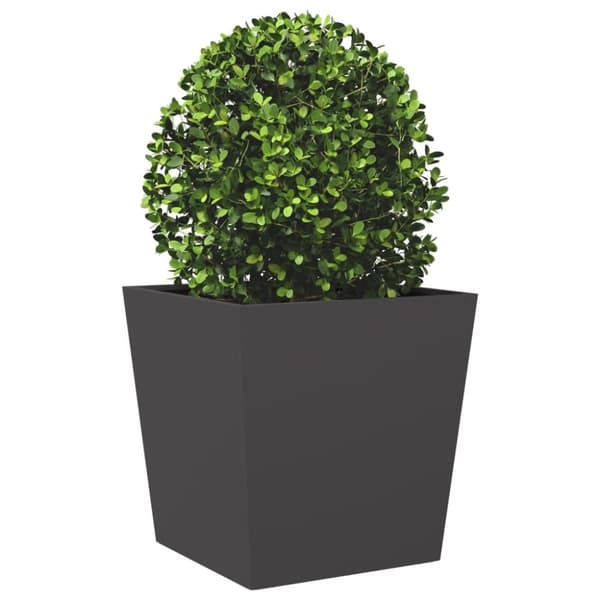 vidaXL Plantekasse svart 50x50x50 cm cortenstål