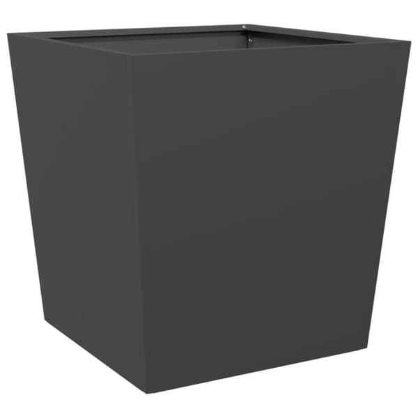 vidaXL Plantekasse svart 50x50x50 cm cortenstål