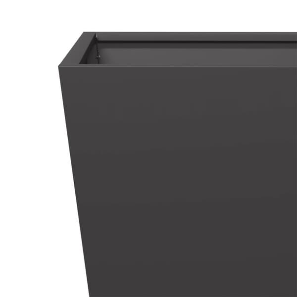 vidaXL Plantekasse svart 50x50x50 cm cortenstål