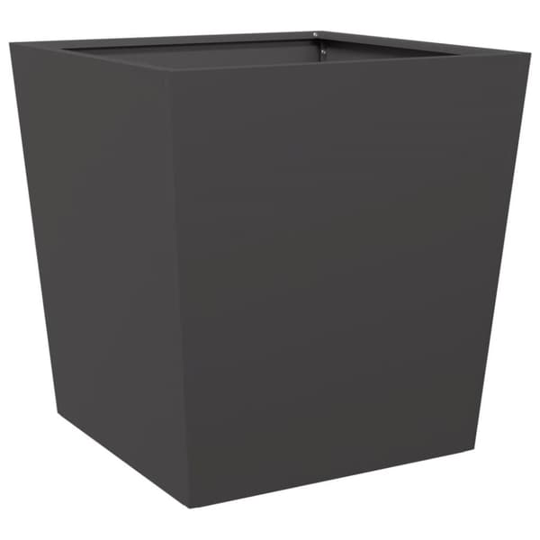 vidaXL Plantekasse svart 50x50x50 cm cortenstål