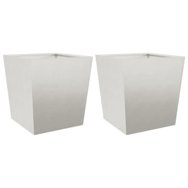 vidaXL Plantekasser 2 stk 50x50x50 cm rustfritt stål