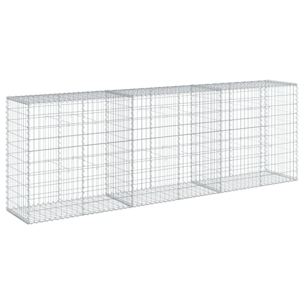 vidaXL Kivikori katolla 300x50x100 cm galvanoitu rauta