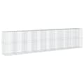 Miniatyrbillede 3 af 8: vidaXL gabionkurv med cover 850x100x200 cm galvaniseret jern