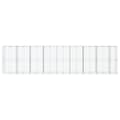 Miniatyrbillede 4 af 8: vidaXL gabionkurv med cover 850x100x200 cm galvaniseret jern
