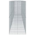 Miniatyrbillede 5 af 8: vidaXL gabionkurv med cover 850x100x200 cm galvaniseret jern