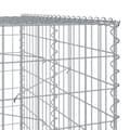 Miniatyrbillede 7 af 8: vidaXL gabionkurv med cover 850x100x200 cm galvaniseret jern
