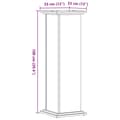 Miniatyrbilde 10 av 11: vidaXL Plantestativ gammelt tre 33x33x100 cm konstruert tre