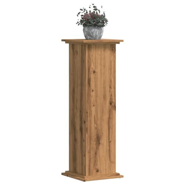 vidaXL plantestativ 33x33x100 cm konstrueret træ gammelt egetræslook