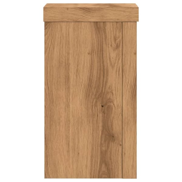vidaXL plantestativer 2 stk. 10x10x18 cm konstrueret træ egetræsfarvet