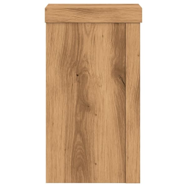 vidaXL plantestativer 2 stk. 10x10x18 cm konstrueret træ egetræsfarvet