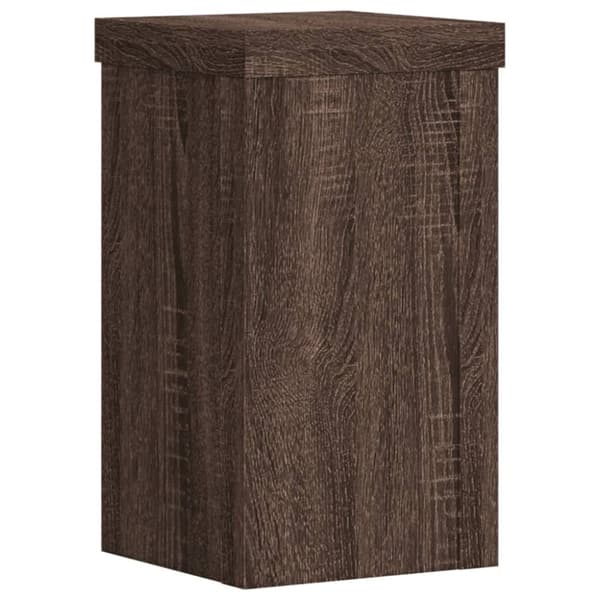 vidaXL Kasvitelineet 2 kpl ruskea tammi 10x10x18 cm tekninen puu