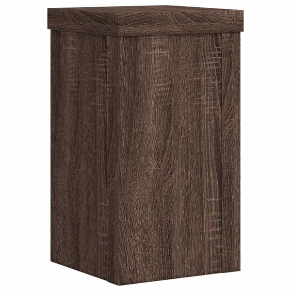 vidaXL Kasvitelineet 2 kpl ruskea tammi 10x10x18 cm tekninen puu