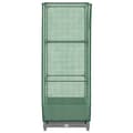 Miniatyrbillede 6 af 10: vidaXL højbed med drivhusovertræk 40x40x123 cm rattan-look