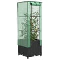Miniatyrbillede 2 af 10: vidaXL højbed med drivhusovertræk 40x40x139 cm rattan-look