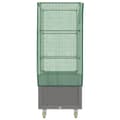 Miniatyrbillede 6 af 10: vidaXL højbed med overtræk og hjul 80x50x182 cm rattan-look