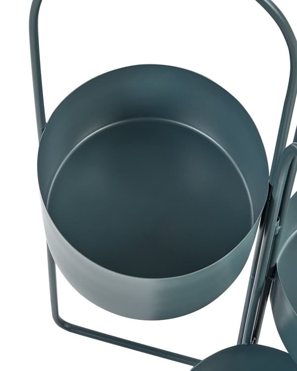 Blomsterpotte Mørkeblå Jern 56 x 26 x 75 cm Innendørs Metall Moderne Industriell Stående