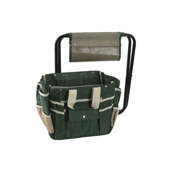 Kit med verktygssats för trädgårdsarbete Home ESPRIT Svart Grön Silvrig Naturell Polyester Aluminium 7 Delar