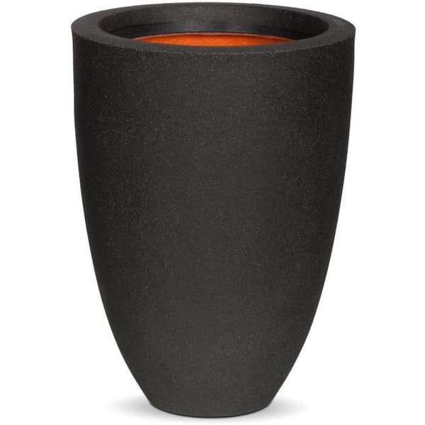 Låg elegant vas - CAPI EUROPE - SMOOTH NL - 34 x 46 cm - Svart