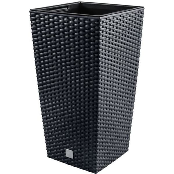Blomkruka 19L med insats Prosperplast Rato Square antracit DRTS240-S433