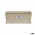 Pikkukuva 1 / 3: Kukkalaatikko Stefanplast 15,5 x 13,5 x 38,5 cm Beige Muovinen (12 osaa)