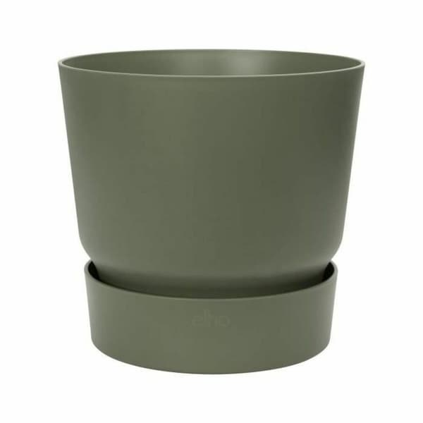 Kukkaruukku Elho Greenville Ø 24,48 cm Vihreä Muovinen Pyöreä Ø 25 cm Ø 24,5 x 23,30 cm