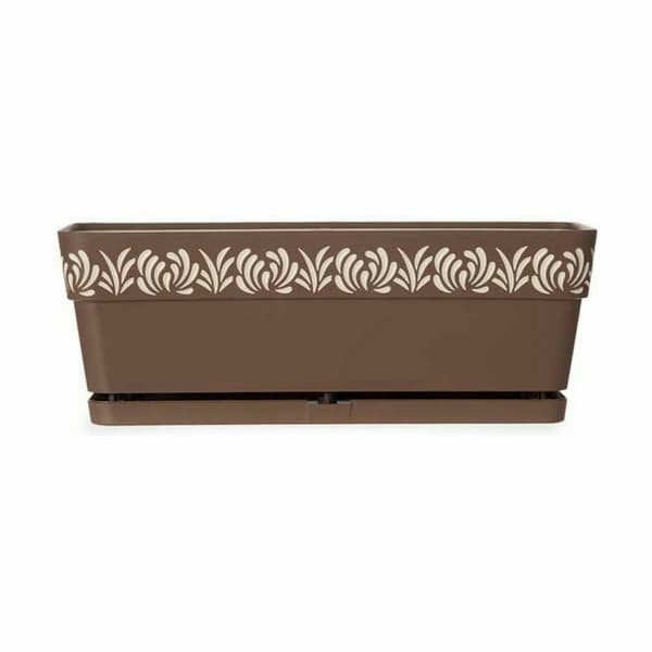 Kukkalaatikko Stefanplast Gaia Ruskea Muovinen 18 x 17 x 49,5 cm (12 osaa)