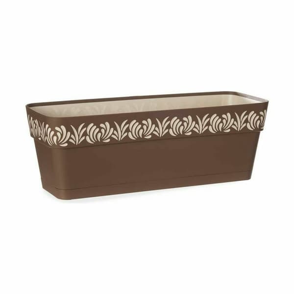 Kukkalaatikko Stefanplast Gaia Ruskea Muovinen 18 x 17 x 49,5 cm (12 osaa)