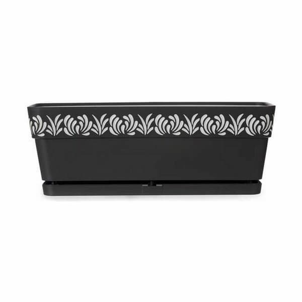 Kukkalaatikko Stefanplast Gaia Antrasiitinharmaa Muovinen 49,5 x 17 x 19 cm (12 osaa)