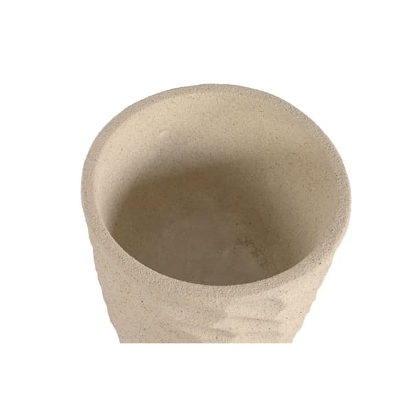 Kasvit Home ESPRIT Beige Lasikuitu Skandinaavinen 36,5 x 36,5 x 63 cm