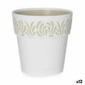 Miniatyrbild 1 av 3: Självvattnande blomkruka Stefanplast Gaia Vit Plast 15 x 15 x 15 cm (12 antal)