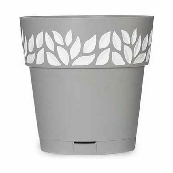 Självvattnande blomkruka Stefanplast Cloe Grå Plast 19 x 19 x 19 cm (12 antal)